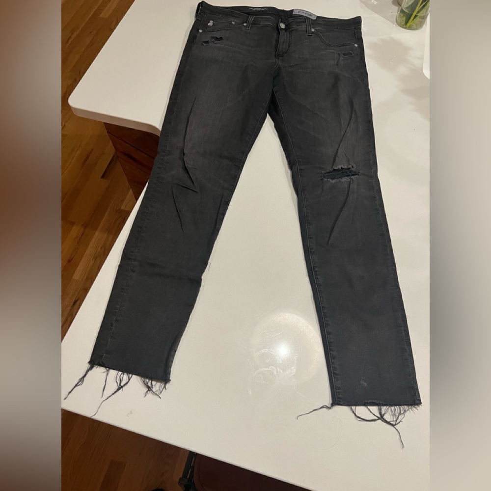❤️ 6 for 20 ❤️AG Adriano Goldschmied Black T'he legging ankle super skinny 31R